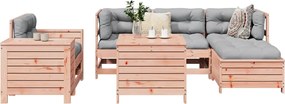 vidaXL Καναπές Κήπου Σετ 7 Τεμαχίων από Μασίφ Ψευδοτσούγκα Ελάτης