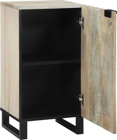 vidaXL Γραφείο Λευκό 40 x 33 x 75 εκ. Μασίφ ξύλο μάνγκο
