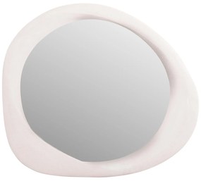 WALL MIRROR OVAL SERIES SANTORINI  MDF IN OFF-WHITE 82x3,5x74Hcm.