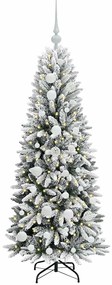 vidaXL Τεχνητό Χριστουγεννιάτικο Δέντρο με 150 LED Λευκό 120 cm