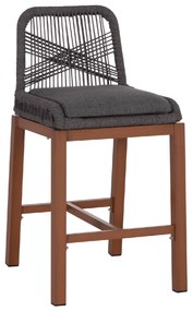 ΣΚΑΜΠΟ ΜΠΑΡ ΜΕΣ.ΥΨΟΥΣ HOWARD HM5791.22 ΚΑΦΕ ΑΛΟΥΜΙΝΙΟ--ΣΚΟΥΡΟ ΓΚΡΙ ΣΧΟΙΝΙ 47,5x55x94,5Υεκ