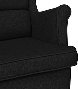 vidaXL Πολυθρόνα Μαύρη 74x84x100 εκ. Υφασμάτινη