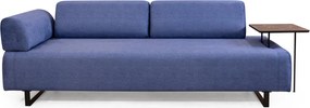 3-Seat Sofa-Bed Infinity with Side Table - Blue Blue