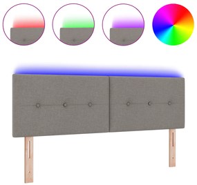 vidaXL Κεφαλάρι LED Με Κουμπιά Ταπέτο 72 εκ. Υφασμάτινο