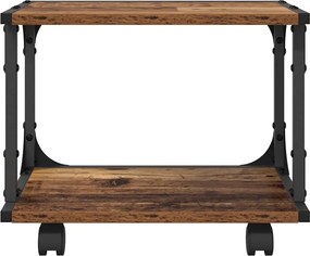 vidaXL Σταντ Εκτυπωτή Παλαιωμένο ξύλο 41 x 28 x 33,5 εκ.