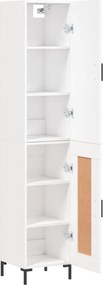 vidaXL Ντουλάπι Λευκό 34,5 x 34 x 180 εκ. από Επεξεργασμένο Ξύλο