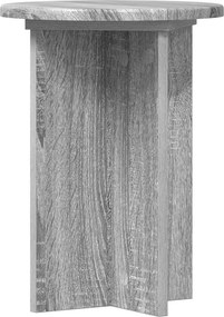 vidaXL Βάση φυτών 2 pcs Γκρι Sonoma Ø29,5 x 40 εκ. Επεξεργασμένο Ξύλο