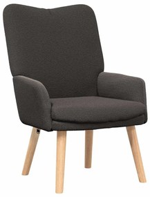 vidaXL Χαλαρωτική Πολυθρόνα Σκούρο γκρι 63 x 67 x 94 εκ. ύφασμα