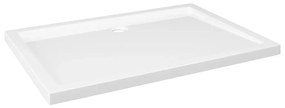 Βάση Ντουζιέρας Ορθογώνια Λευκή 80 x 110 εκ. από ABS - Λευκό