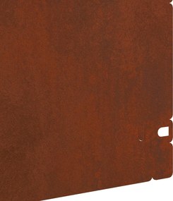 vidaXL Περιγράμματα γκαζόν 10 pcs Σκ rusty 103 x 0,05 x 22 εκ