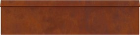 vidaXL Φράκτης σαλιγκαριών 100 x 3,5 x 25 εκ Σκ rusty