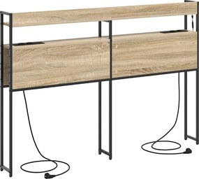 vidaXL Κεφαλάρι Αποθήκης με ράφι Sonoma Δρυς 98 cm Επεξεργασμένο ξύλο