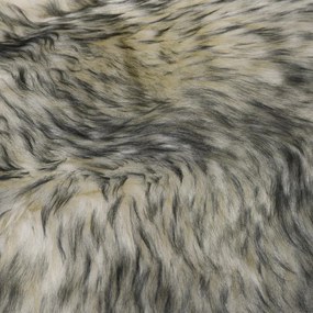 Χαλί Σκούρο Γκρι Μελανζέ 60 x 90 εκ. από Γούνα Προβάτου - Γκρι