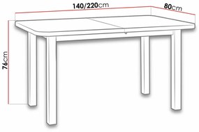 Τραπέζι Victorville 123, Sonoma οξιά, 76x80x140cm, 40 kg, Επιμήκυνση, Πλαστικοποιημένη μοριοσανίδα, Ξύλο, Μερικώς συναρμολογημένο, Ξύλο: Οξιά