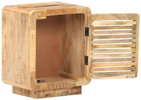 vidaXL Κομοδίνο 40 x 30 x 50 εκ. από Ακατέργαστο Ξύλο Μάνγκο
