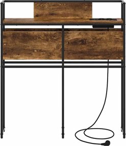 vidaXL Κεφαλάρι Αποθήκης με αποθήκευση Καπνιστή δρυς