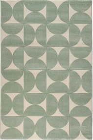 Χαλί City 64209 240 Green-Ecru Βιοκαρπέτ 160X230cm