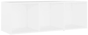 vidaXL Έπιπλα Τηλεόρασης 2 τεμ. Λευκά 107 x 35 x 37 εκ. Μοριοσανίδα