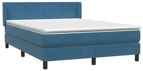 ΚΡΕΒΑΤΙ BOXSPRING ΜΕ ΣΤΡΩΜΑ ΣΚΟΥΡΟ ΜΠΛΕ 160X210 ΕΚ. ΒΕΛΟΥΔΙΝΟ 3317953