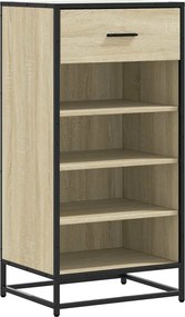 vidaXL Παπουτσοθήκη Sonoma Δρυς 48x38x97,5 εκ. Επεξεργασμένο Ξύλο