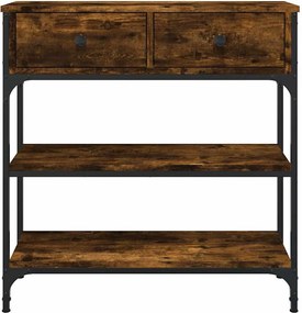 vidaXL Τραπέζι Κονσόλα Καπνιστή Δρυς 72,5x25x75 εκ. Επεξεργ. Ξύλο