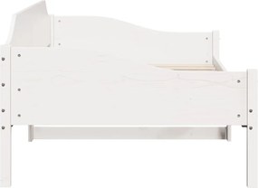 vidaXL Σκελετός Κρεβ. Χωρίς Στρώμα Λευκό 80x200 εκ. Μασίφ Ξύλο Πεύκου