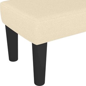 vidaXL | παγκάκι | Κρεμ 100 x 30 x 30 cm ύφασμα