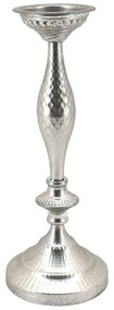 Κηροπήγιο 15-00-22440 Φ15x41,5cm Silver Marhome Metal