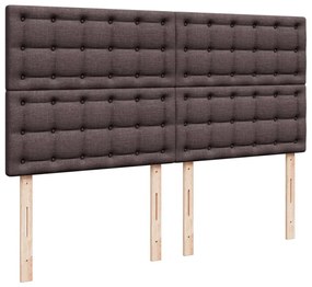 ΚΡΕΒΑΤΙ BOXSPRING ΜΕ ΣΤΡΩΜΑ ΣΚΟΥΡΟ ΚΑΦΕ 200X200 ΕΚ. ΥΦΑΣΜΑΤΙΝΟ 3293704