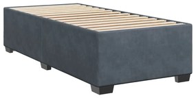 ΚΡΕΒΑΤΙ BOXSPRING ΜΕ ΣΤΡΩΜΑ ΣΚΟΥΡΟ ΓΚΡΙ 100X200 ΕΚ. ΒΕΛΟΥΔΙΝΟ 3288541