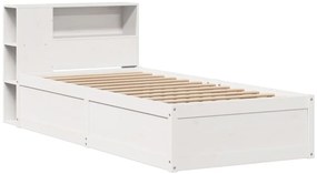 vidaXL Σκελετός Κρεβ. Χωρίς Στρώμα Λευκό 90x190 εκ Μασίφ Πεύκο