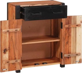 vidaXL Πλαϊνό γραφείο 3 τμχ. Καφέ 165 x 30 x 75 εκ.