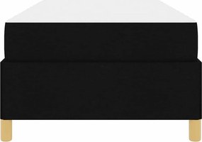 vidaXL Σκελετός Κρεβατιού με στρώμα Μαύρο 100 x 200 cm ύφασμα