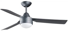 Bayside Megara Ανεμιστήρας Οροφής 122cm με Φως και Τηλεχειριστήριο Titanium