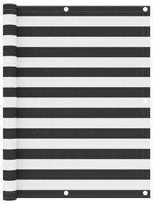 vidaXL Διαχωριστικό Βεράντας Ανθρακί/Λευκό 120 x 600 εκ. Ύφασμα Oxford
