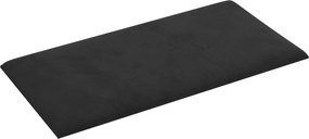 vidaXL Κεφαλάρι Τοίχου 12 pcs Μαύρο Βελούδο