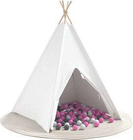 vidaXL Σκηνίτσα Teepee Λευκό 120 x 120 x 150 cm