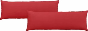 vidaXL Μαξιλάρι Καναπέ 2 pcs Κόκκινο 120 x 40 cm ύφασμα