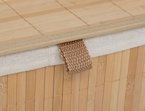 Καλάθι απλύτων 5five μπαμπού - 100L - 52x32x63cm