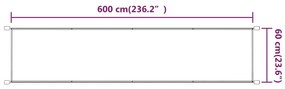 vidaXL Τέντα Κάθετη Μπλε 60 x 600 εκ. από Ύφασμα Oxford