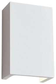 Φωτιστικό Τοίχου-Απλίκα Rectangle Ceramic 4097100 White Viokef Plaster