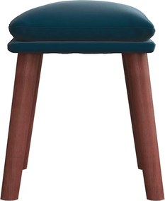 vidaXL Υποπόδιο Μπλε 45x29,5x35 εκ. Βελούδινο