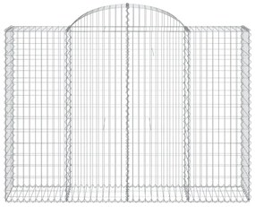 vidaXL Συρματοκιβώτια Τοξωτά 5 τεμ. 200x50x140/160 εκ. Γαλβαν. Ατσάλι