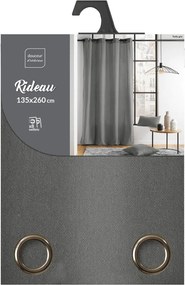 Κουρτίνα Twily Douceur d'intérieur - 135x260cm - Γκρι