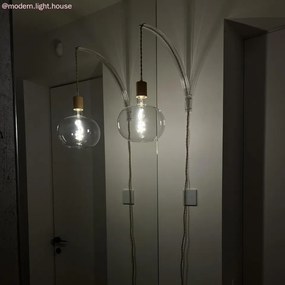 LED Filament Λαμπτήρας H02 Ellipse 220 Διαφανής 10W E27 Dimmable 2700K