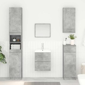 vidaXL Ντουλάπι νιπτήρα Σκυρόδεμα Γκρι 38,5 x 41 x 48 εκ
