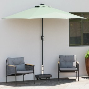 vidaXL Βάση ομπρέλας Μαύρο 45 x 25 x 45 εκ. Γρανίτης, Ατσάλι