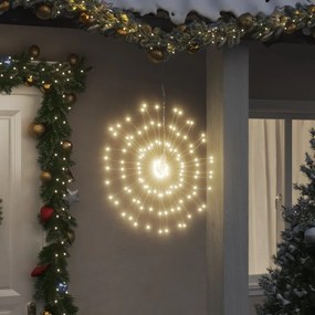 vidaXL Φωτάκια Χριστουγεννιάτικα 8 Τεμ. 140 LED Θερμό Λευκό 17 εκ.
