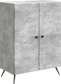 vidaXL Πλαϊνό γραφείο Γκρι Σκυροδέματος 66 x 34,5 x 90 εκ