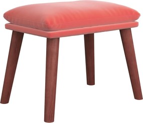 vidaXL Υποπόδιο Ροζ 45x29,5x35 εκ. Βελούδινο
